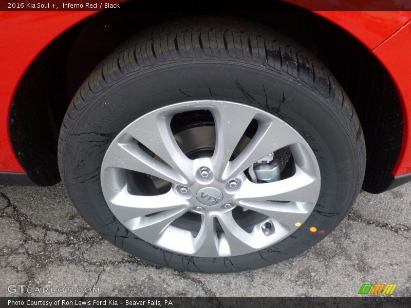 Inferno Red / Black 2016 Kia Soul +