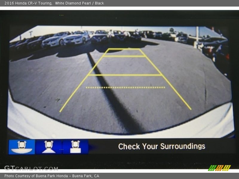 White Diamond Pearl / Black 2016 Honda CR-V Touring