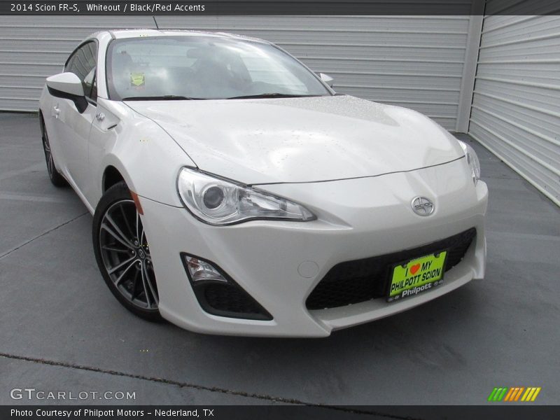 Whiteout / Black/Red Accents 2014 Scion FR-S