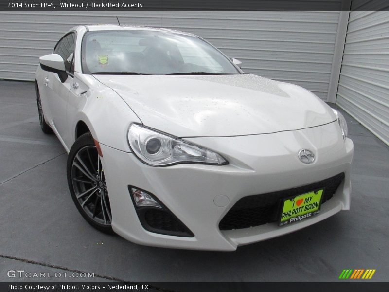Whiteout / Black/Red Accents 2014 Scion FR-S