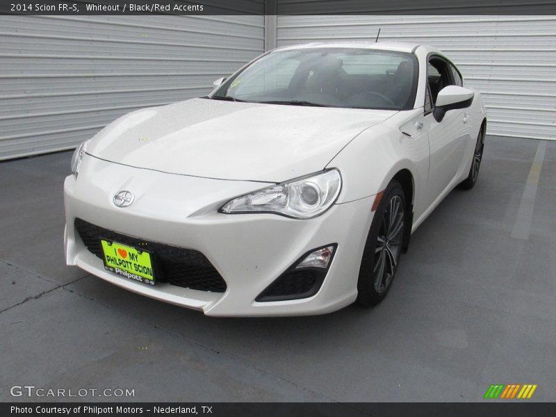 Whiteout / Black/Red Accents 2014 Scion FR-S