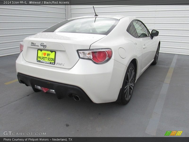 Whiteout / Black/Red Accents 2014 Scion FR-S