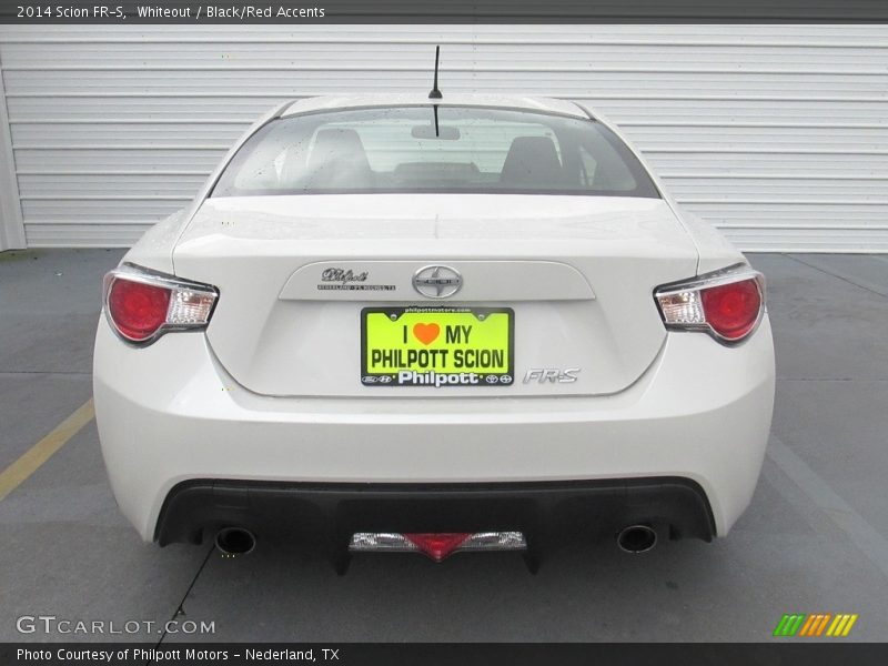Whiteout / Black/Red Accents 2014 Scion FR-S