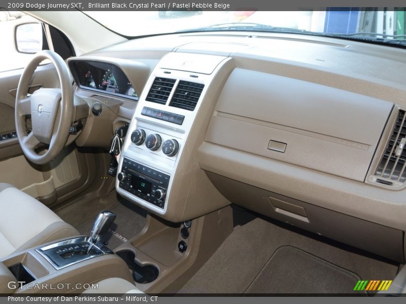 Brilliant Black Crystal Pearl / Pastel Pebble Beige 2009 Dodge Journey SXT