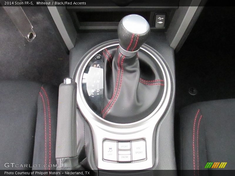 Whiteout / Black/Red Accents 2014 Scion FR-S