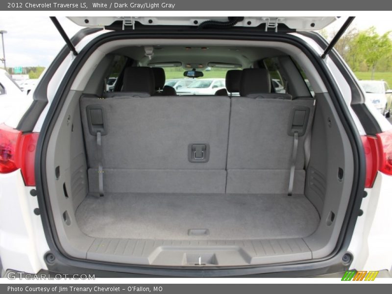 White / Dark Gray/Light Gray 2012 Chevrolet Traverse LS