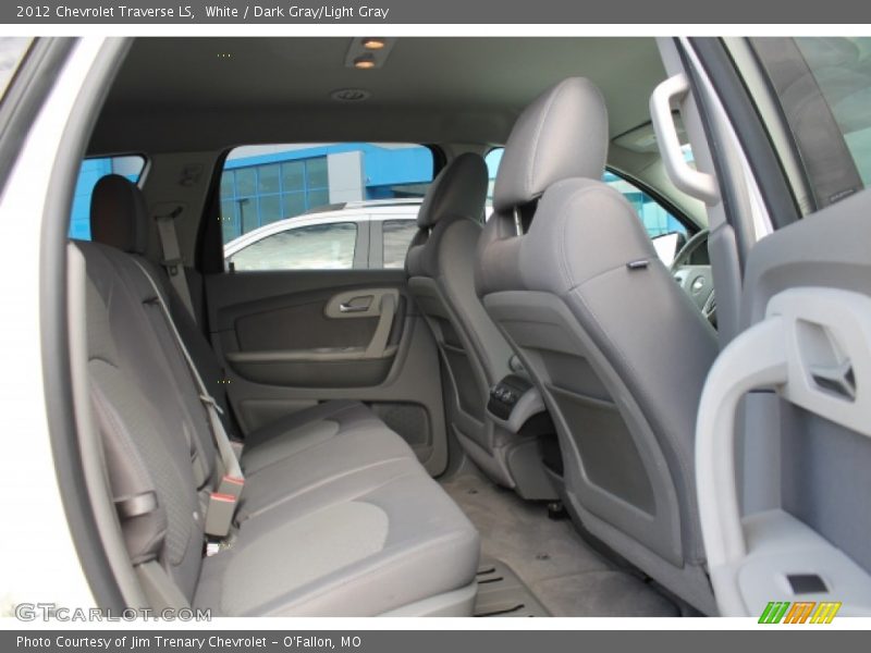 White / Dark Gray/Light Gray 2012 Chevrolet Traverse LS