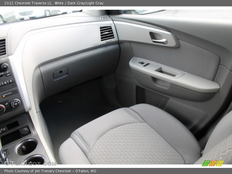White / Dark Gray/Light Gray 2012 Chevrolet Traverse LS
