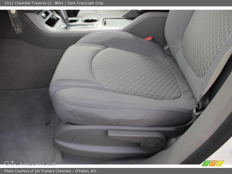 White / Dark Gray/Light Gray 2012 Chevrolet Traverse LS