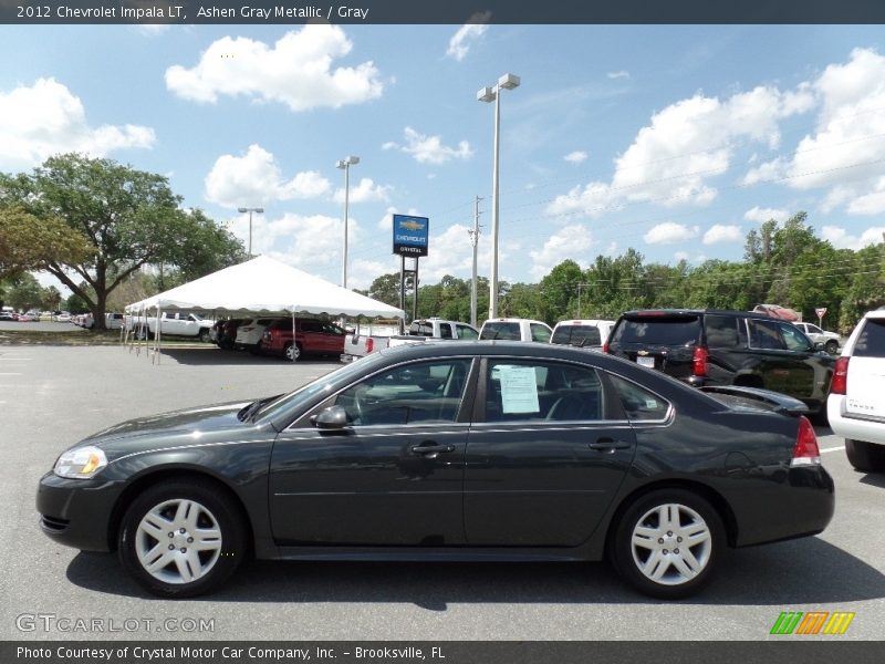 Ashen Gray Metallic / Gray 2012 Chevrolet Impala LT