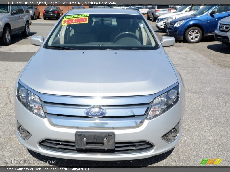 Ingot Silver Metallic / Medium Light Stone 2011 Ford Fusion Hybrid