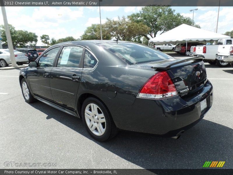 Ashen Gray Metallic / Gray 2012 Chevrolet Impala LT