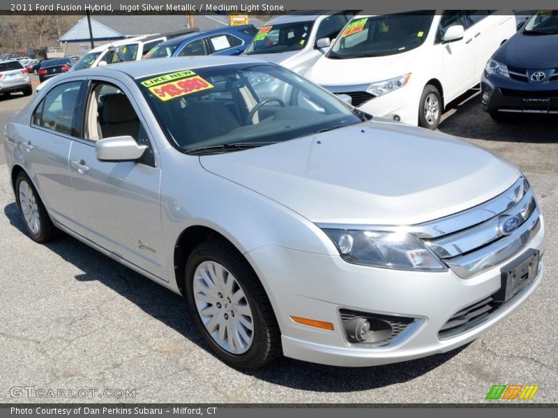 Ingot Silver Metallic / Medium Light Stone 2011 Ford Fusion Hybrid