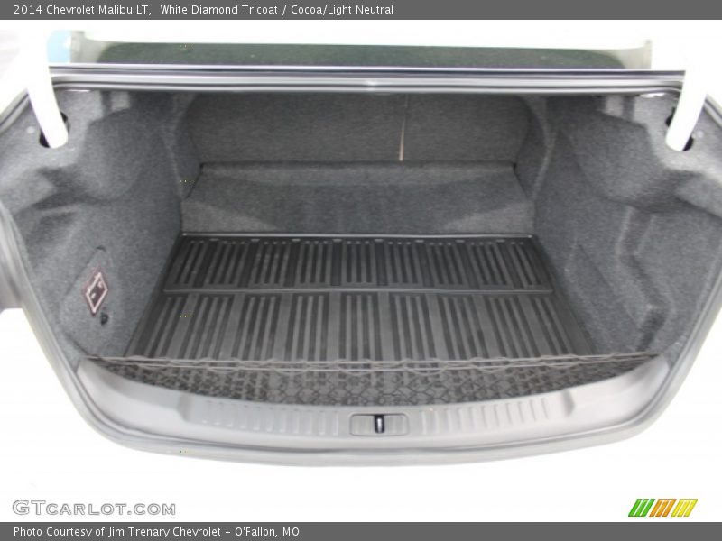 White Diamond Tricoat / Cocoa/Light Neutral 2014 Chevrolet Malibu LT