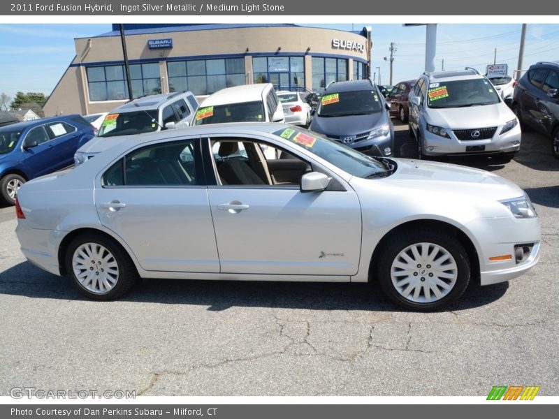 Ingot Silver Metallic / Medium Light Stone 2011 Ford Fusion Hybrid
