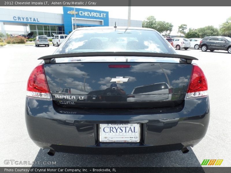 Ashen Gray Metallic / Gray 2012 Chevrolet Impala LT