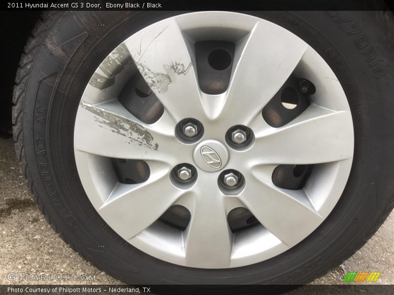 Ebony Black / Black 2011 Hyundai Accent GS 3 Door