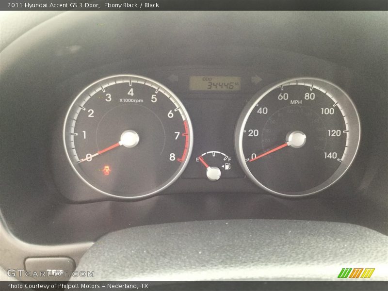 Ebony Black / Black 2011 Hyundai Accent GS 3 Door