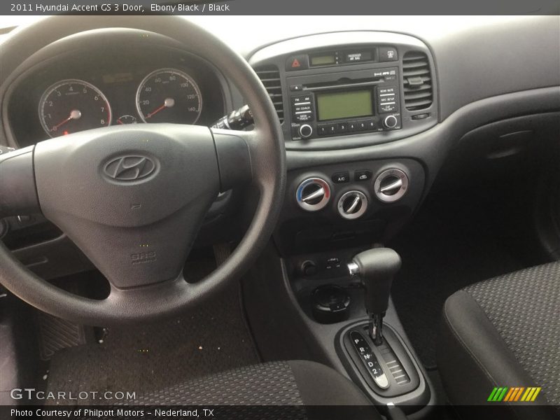Ebony Black / Black 2011 Hyundai Accent GS 3 Door