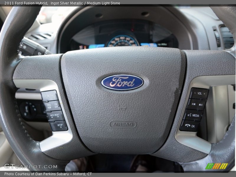 Ingot Silver Metallic / Medium Light Stone 2011 Ford Fusion Hybrid