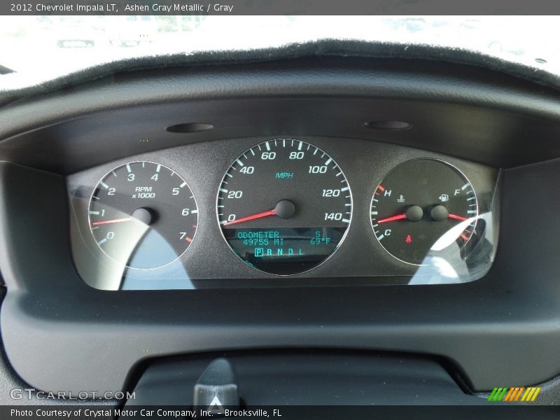 Ashen Gray Metallic / Gray 2012 Chevrolet Impala LT