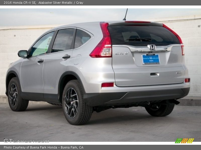 Alabaster Silver Metallic / Gray 2016 Honda CR-V SE