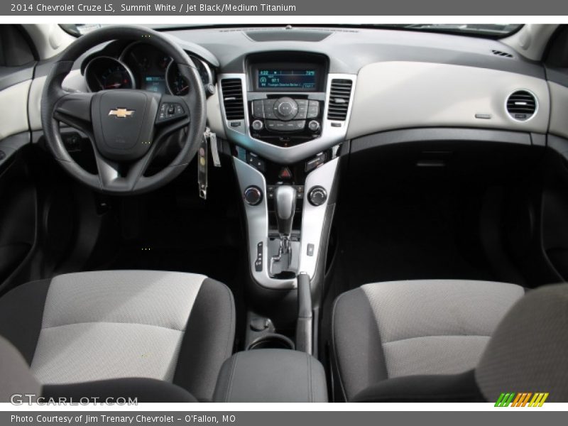 Summit White / Jet Black/Medium Titanium 2014 Chevrolet Cruze LS