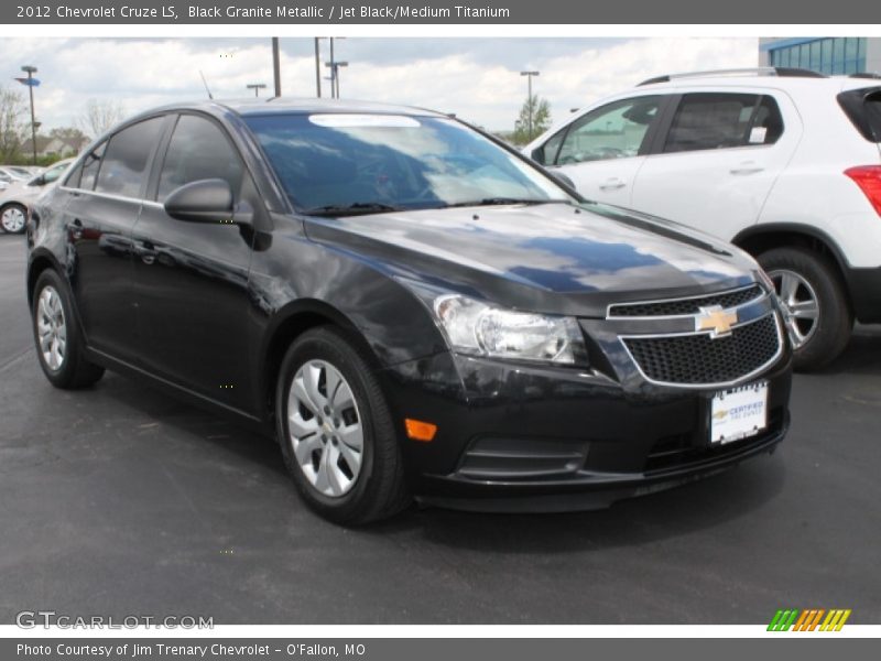 Black Granite Metallic / Jet Black/Medium Titanium 2012 Chevrolet Cruze LS