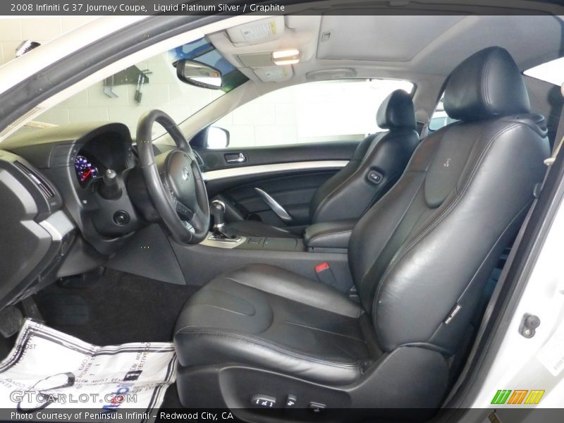 Liquid Platinum Silver / Graphite 2008 Infiniti G 37 Journey Coupe