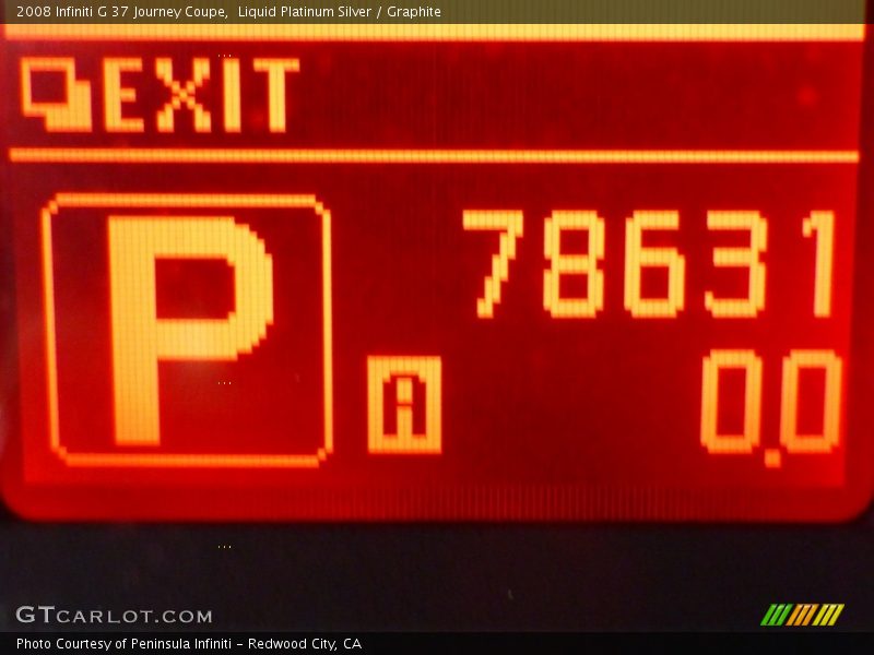 Liquid Platinum Silver / Graphite 2008 Infiniti G 37 Journey Coupe
