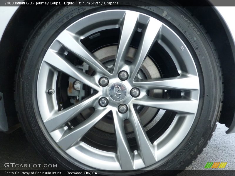 Liquid Platinum Silver / Graphite 2008 Infiniti G 37 Journey Coupe