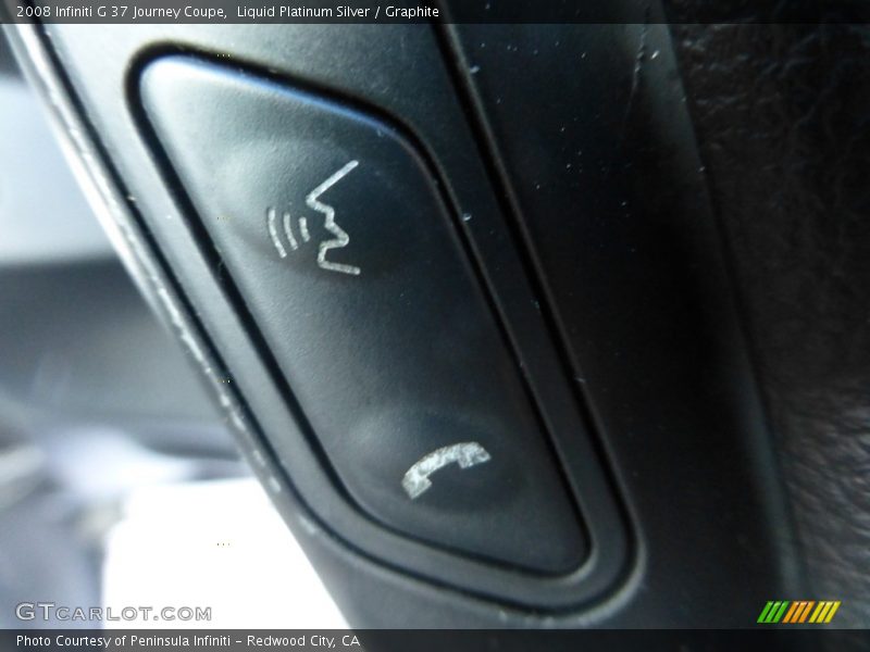 Liquid Platinum Silver / Graphite 2008 Infiniti G 37 Journey Coupe