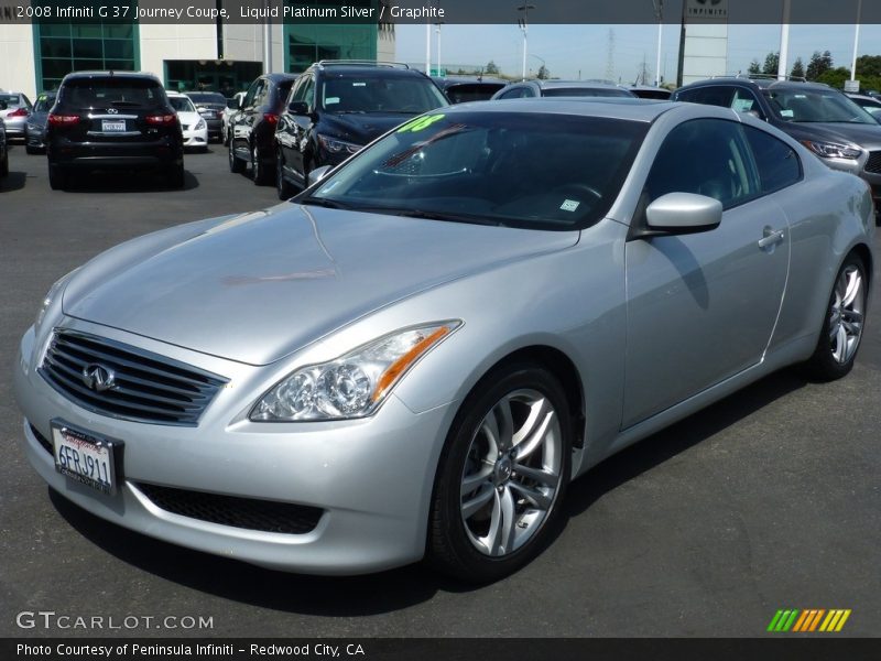 Liquid Platinum Silver / Graphite 2008 Infiniti G 37 Journey Coupe