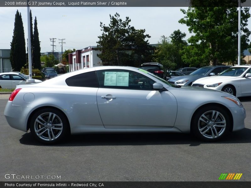 Liquid Platinum Silver / Graphite 2008 Infiniti G 37 Journey Coupe