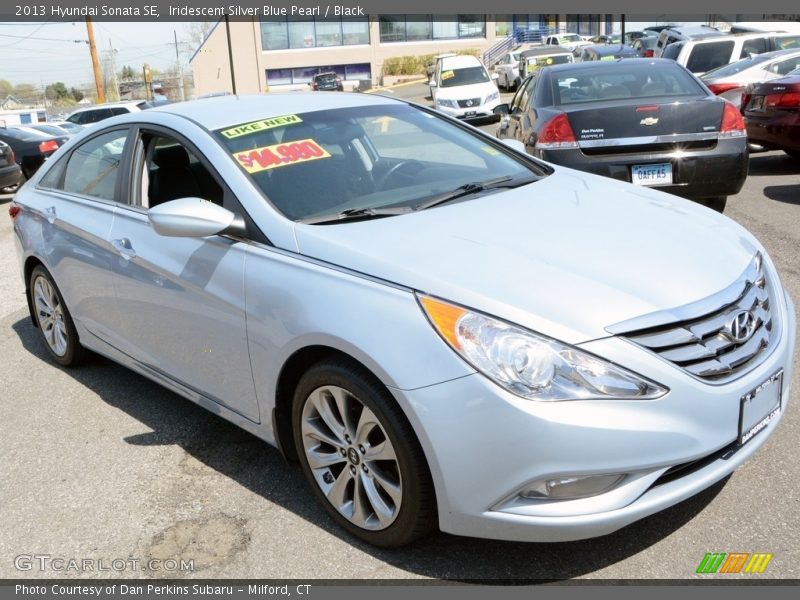 Iridescent Silver Blue Pearl / Black 2013 Hyundai Sonata SE