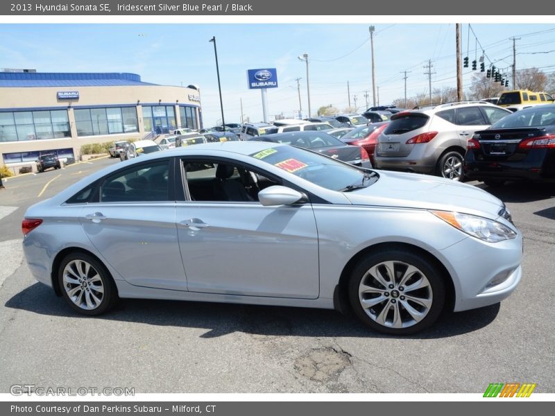 Iridescent Silver Blue Pearl / Black 2013 Hyundai Sonata SE