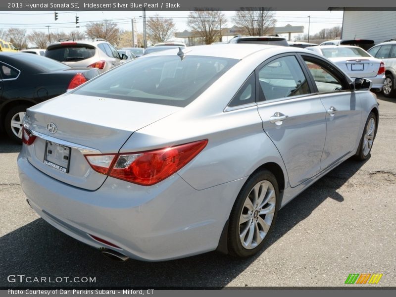 Iridescent Silver Blue Pearl / Black 2013 Hyundai Sonata SE