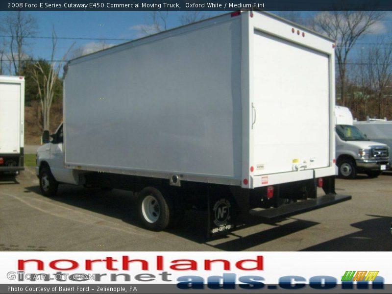 Oxford White / Medium Flint 2008 Ford E Series Cutaway E450 Commercial Moving Truck