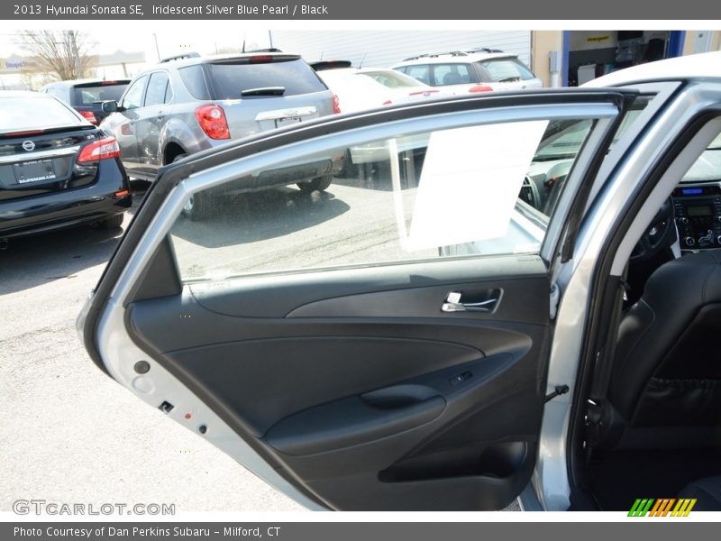 Iridescent Silver Blue Pearl / Black 2013 Hyundai Sonata SE