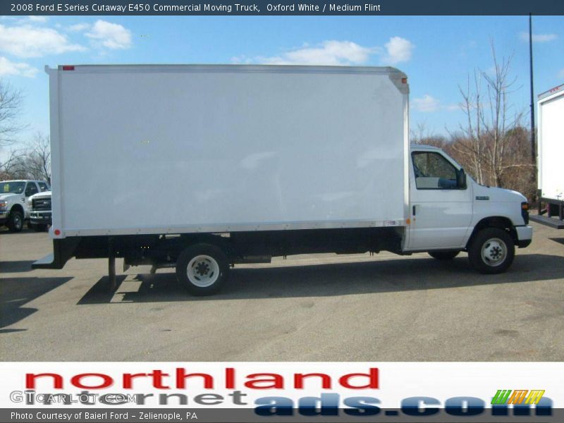 Oxford White / Medium Flint 2008 Ford E Series Cutaway E450 Commercial Moving Truck
