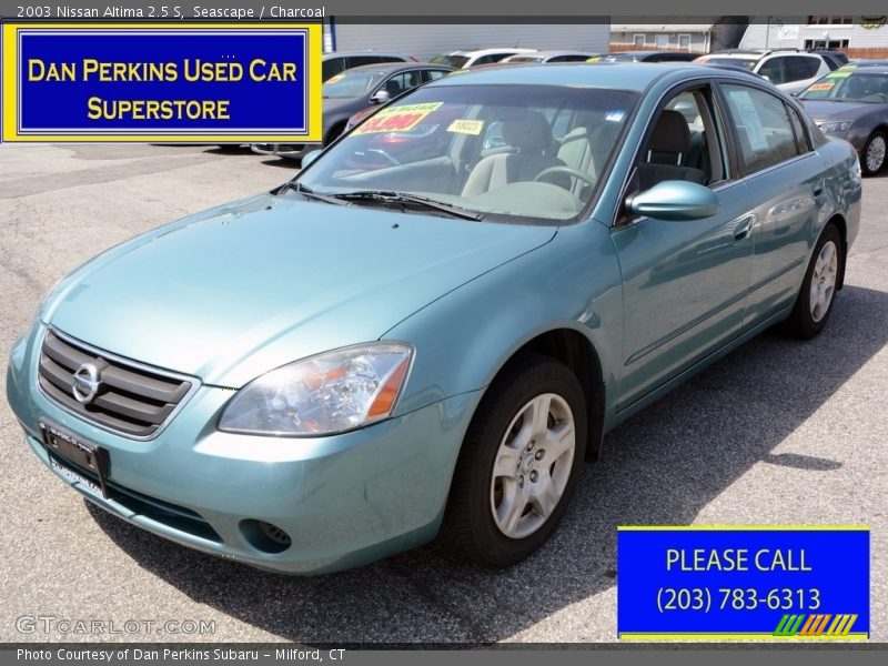Seascape / Charcoal 2003 Nissan Altima 2.5 S