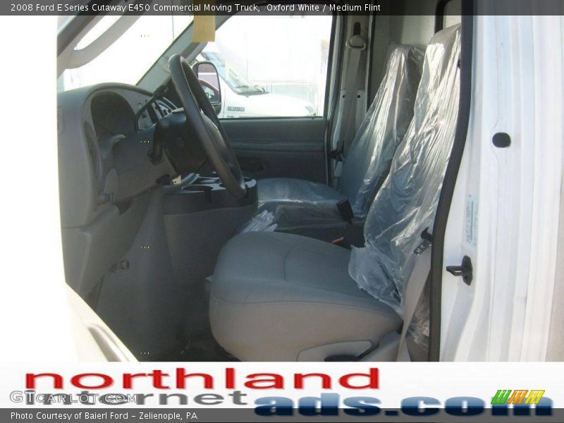 Oxford White / Medium Flint 2008 Ford E Series Cutaway E450 Commercial Moving Truck