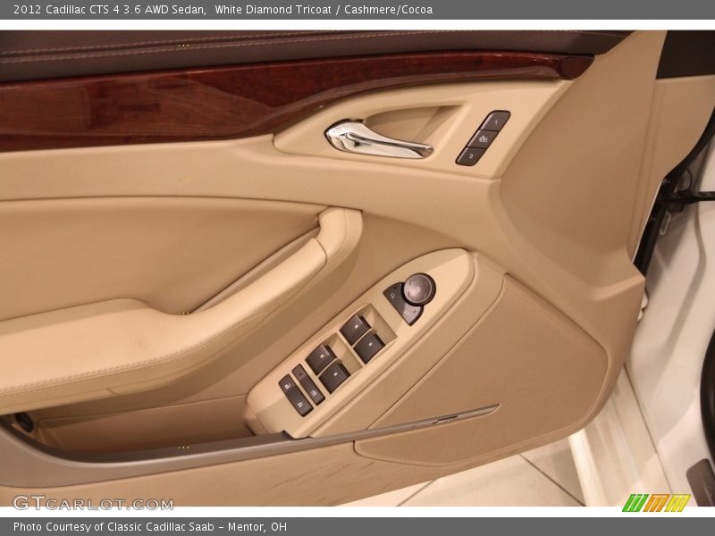 White Diamond Tricoat / Cashmere/Cocoa 2012 Cadillac CTS 4 3.6 AWD Sedan