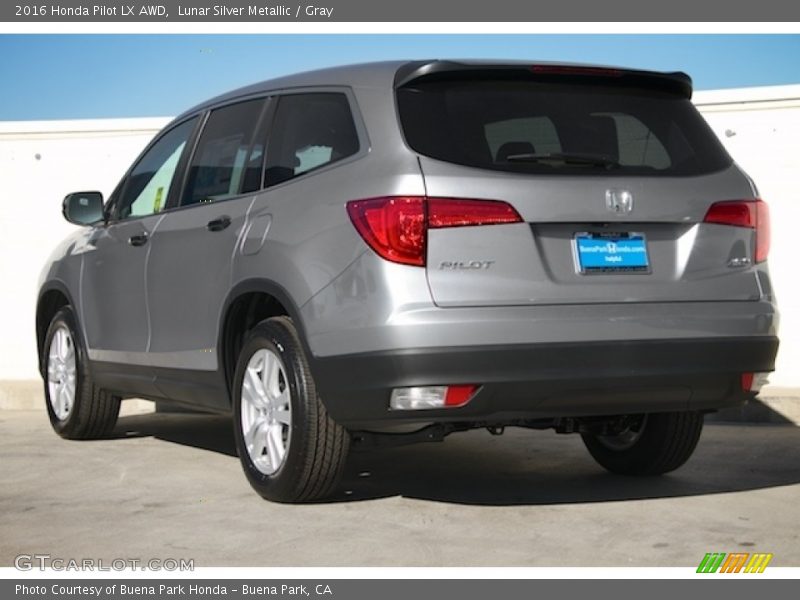 Lunar Silver Metallic / Gray 2016 Honda Pilot LX AWD