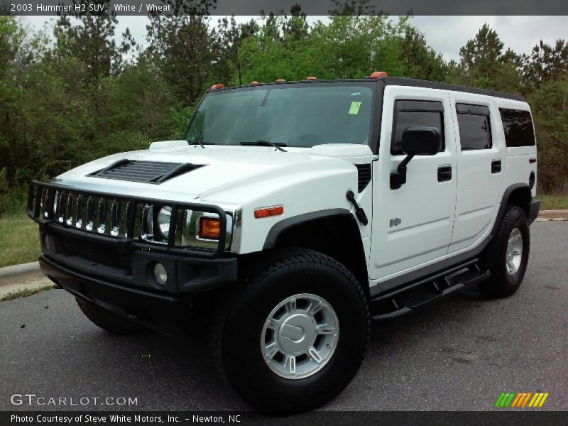 White / Wheat 2003 Hummer H2 SUV