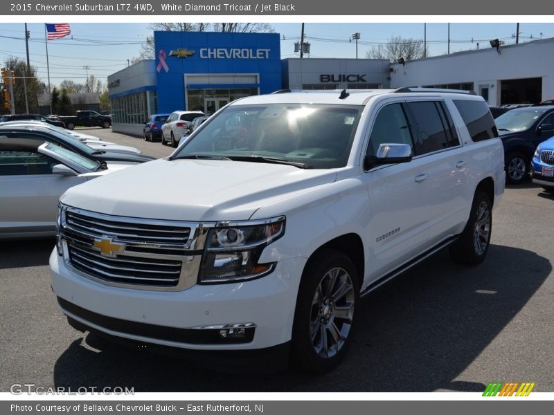 White Diamond Tricoat / Jet Black 2015 Chevrolet Suburban LTZ 4WD