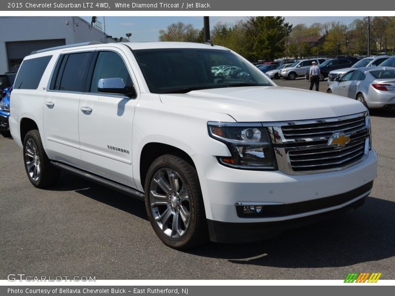 White Diamond Tricoat / Jet Black 2015 Chevrolet Suburban LTZ 4WD