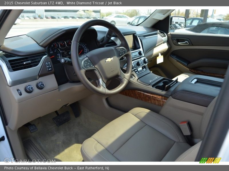 White Diamond Tricoat / Jet Black 2015 Chevrolet Suburban LTZ 4WD
