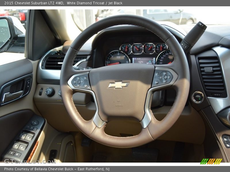 White Diamond Tricoat / Jet Black 2015 Chevrolet Suburban LTZ 4WD