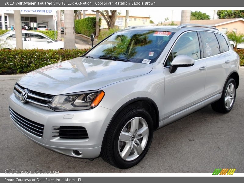Cool Silver Metallic / Saddle Brown 2013 Volkswagen Touareg VR6 FSI Lux 4XMotion